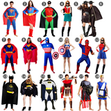万圣节服装cosplay服装 成人蜘蛛侠 超人 蝙蝠侠武士美国队长佐罗