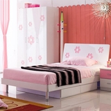 儿童家具公主床女孩儿童套房粉色1.2/1.5米高箱储物单人床儿童床