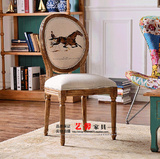 美式新古典餐椅 欧式实木餐椅书椅 法式简易餐椅 书椅 出口外贸
