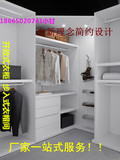 北京定制欧式衣柜步入式衣柜开放式衣帽间实木生态板衣柜吸塑门