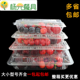 一次性寿司盒透明长方打包盒水果塑料糕点餐盒批发 一次性餐盒饭