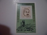 德国小型张  爱因斯坦 东德 邮票