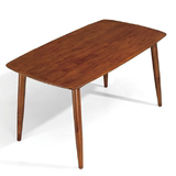 北欧宜家进口实木餐桌长方木桌子中西餐厅餐桌椅简约咖啡1.4米