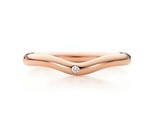 香港正品代购Tiffany镶钻戒指 蒂芙尼18K玫瑰金钻石戒指男款戒指