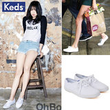现货韩国代购正品KEDS专柜 经典款纯色低帮休闲帆布板鞋泰勒同款