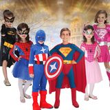 万圣节儿童服装化妆舞会蝠蝙钢铁侠cosplay美国队长衣服变形金刚