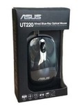 包邮ASUS华硕有线UT-220伸缩线笔记本鼠标静音蓝光笔记本USB鼠标