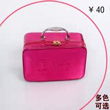 手提式化妆包大容量韩版化妆品收纳盒糖果色化妆箱硬壳化妆箱