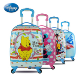 新款正品迪士尼儿童拉杆箱16/18寸万向轮旅行箱小学生行李箱书包