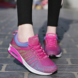 夏季韩版透气垫网布鞋女运动系带板鞋361安度踏增高休闲跑步女鞋