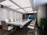 上海办公家具白色烤漆钢木会议桌简约现代 时尚开会桌洽谈桌长桌1