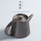 恒越 粗陶日式壶 酒精灯煮茶温茶炉陶瓷功夫茶具侧把壶普洱茶壶