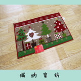 圣诞圣诞树红色礼物大厅进门门垫大门玄关地垫厨房卧室门口地毯