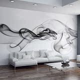 3d壁画简约个性抽象壁纸烟雾 餐厅电视背景 影视墙卧室墙纸无纺布