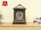 中式木制台钟木质客厅座钟时钟坐钟欧式卧室装饰静音钟表 包邮