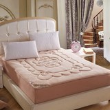 特价加棉夹棉加厚法莱绒床笠床罩床包席梦思床垫保护套软床垫1.8m