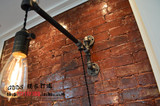 美式壁灯 复古 loft工业壁灯阳台创意个性酒吧铁艺水管爱迪生壁灯