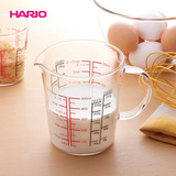 HARIO日本原装进口玻璃量杯 带刻度量杯牛奶杯料理杯可微波CMJW