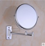 全铜 双面壁挂美容镜子 壁镜 化妆镜 梳妆镜 浴室镜 卫生间伸缩镜