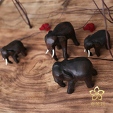 泰国手工抽象木雕东南亚实木大象摆件家居创意结婚礼物摆设工艺品