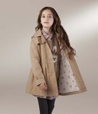 安奈儿女童装 冬装中长款棉衣AG445462 专柜正品 特价