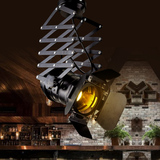 Loft 吸顶灯北欧工业风伸缩LED个性酒吧服装店明装展厅理发店吸顶
