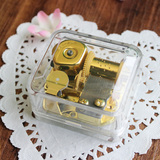 透明发条音乐盒八音盒日本sankyo机芯生日礼物品创意送女友毕业季