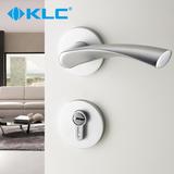德国KLC 简约太空铝室内卧室房门锁实木门锁具把手分体执手门锁