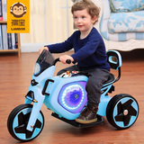 孺宝 儿童电动摩托车三轮车男女宝宝可坐人充电小孩玩具电瓶车2岁