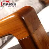 新中式全实木沙发 大小户型组合沙发乌金木沙发客厅成套家具定制
