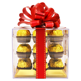 费列罗榛果威化巧克力18粒礼盒装 进口金沙巧克力零食 礼品 包邮