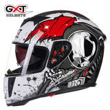 GXT新款男女四季摩托车双镜片防雾头盔全盔电动车安全帽全覆式