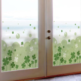 可定制窗户贴纸透光不透明浴室窗纸遮光磨砂膜橱窗玻璃贴膜四叶草