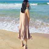 ◆ASM2016S/S◆夏季新品 独特好版型 超大裙摆设计无袖长裙