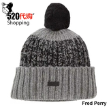 美国代购正品Fred Perry FP麦穗男女羊毛毛线帽子针织帽秋冬英伦