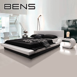 BENS奔斯 现代简约创意个性床 皮床榻榻米 小户型双人床1.8米9028