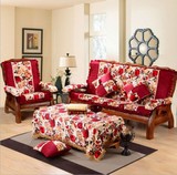 新品加厚红实木沙发椅子座垫高密度防滑拆洗坐垫 可定做海绵坐垫6