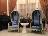 新古典公主椅皇后椅高背椅美容院咖啡馆装饰椅鸟笼椅大堂形象椅