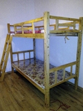 限时抢购高低床组合床学生床架子柏木实木员工上下铺双层木床
