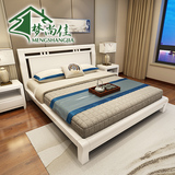 梦尚佳卧室家具实木床1.8米双人床橡木1.5米实木床现代新中式婚床