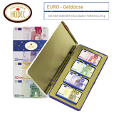 德国原装进口 Heidel 海德创意精美铁盒装巧克力-欧元礼盒60g
