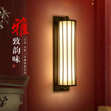 新中式壁灯 现代简约酒店仿古中式床头灯 复古客厅铁艺过道壁灯