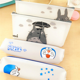 韩国新款创意可爱大容量半透明铅笔袋 韩版简约男女中学生文具盒