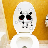 马桶贴纸创意 卫生间厕所马桶盖坐便器贴画 浴室瓷砖防水墙贴画