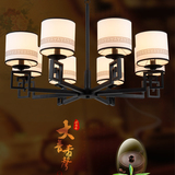 现代新中式大厅吊灯客厅灯简约卧室餐厅吊灯铁艺仿古中国风