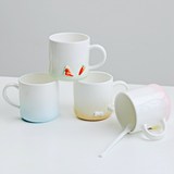 创意手绘日式陶瓷杯子 手机支架马克杯咖啡杯 动物办公室耐热茶杯