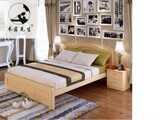 实木床白色松木床1.8米1.5米双人床定制儿童床1.2米1.35米单人床