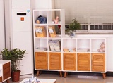 北欧式宜家实木质自由组合书架客厅隔断储物柜儿童书柜置物展示架