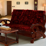 包邮 秋冬季红木实木质沙发坐垫 带靠背坐垫连体 海绵 椅垫