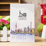 中国风景旅游明信片一本包邮 上海风景 原创手绘明信片纪念小礼品